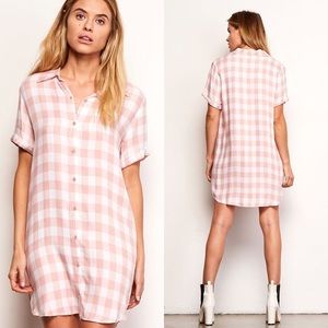 BB Dakota Women's Cicely Plaid Shirt Dress NWT